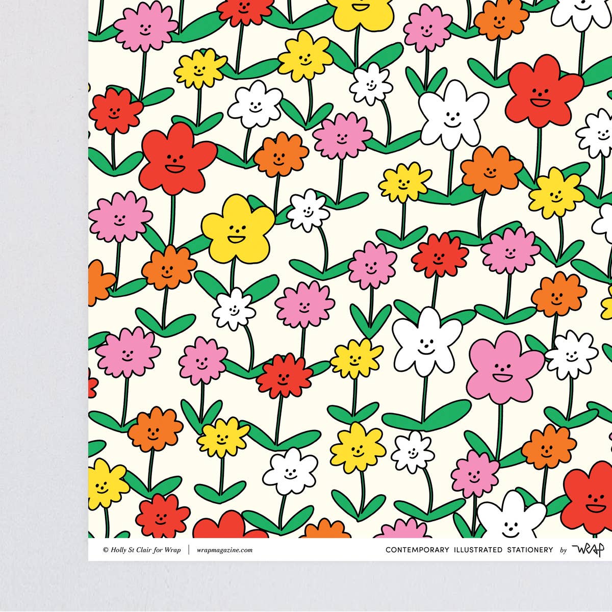 Happy Flowers Gift Wrap