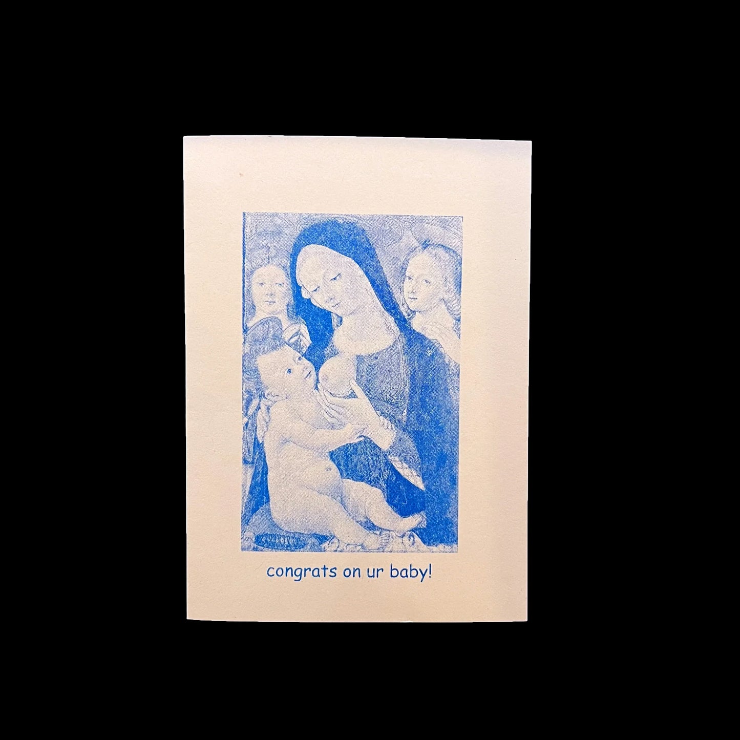 Congrats On Your Baby! Blue Breetings Card