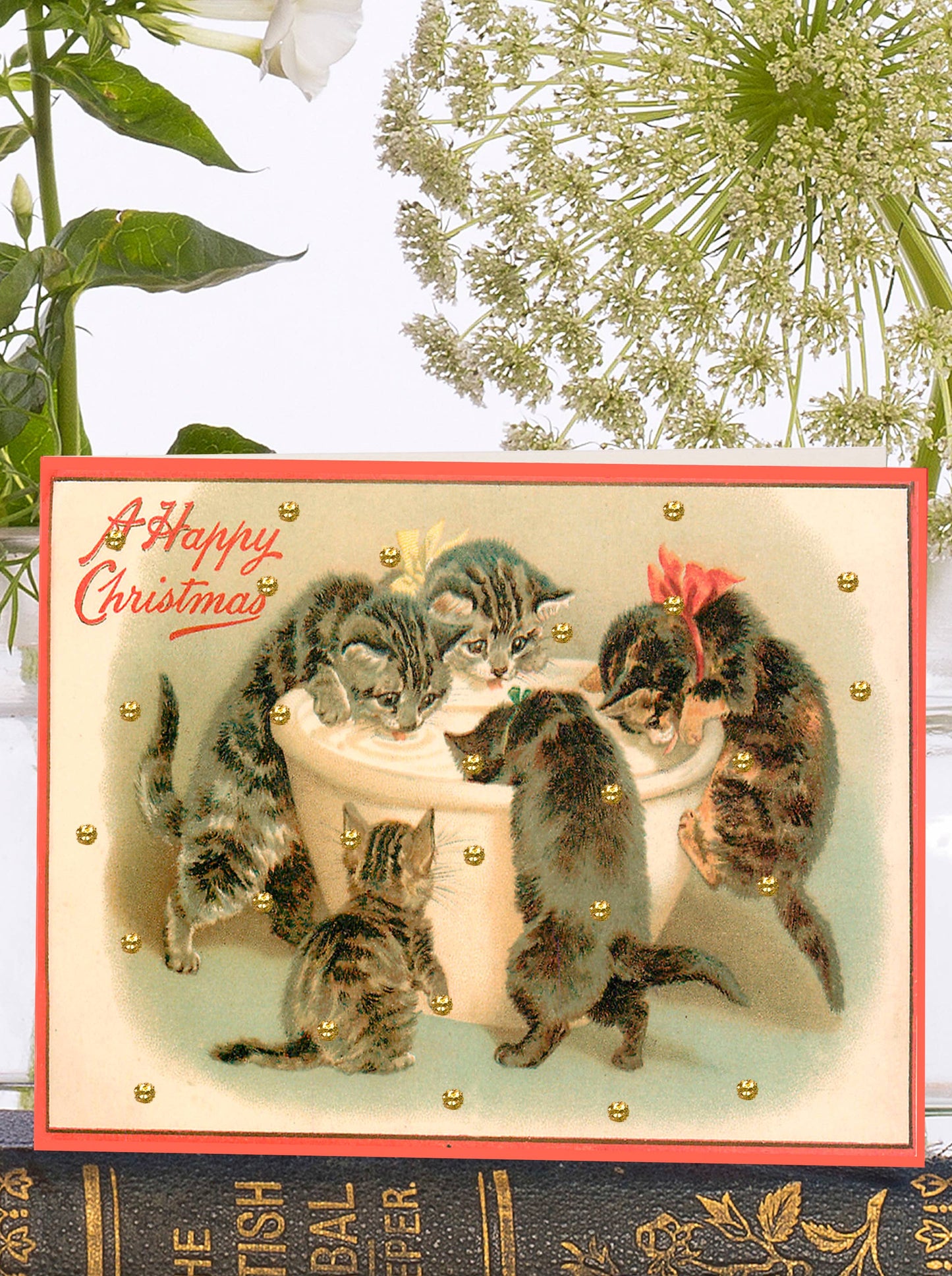 Milky Christmas Glitter Cats
