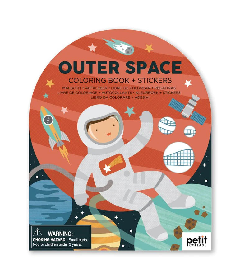Petit Collage Colouring Books with Stickers