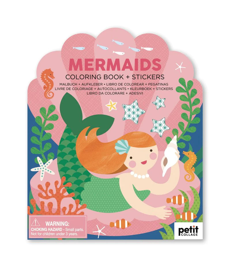 Petit Collage Colouring Books with Stickers