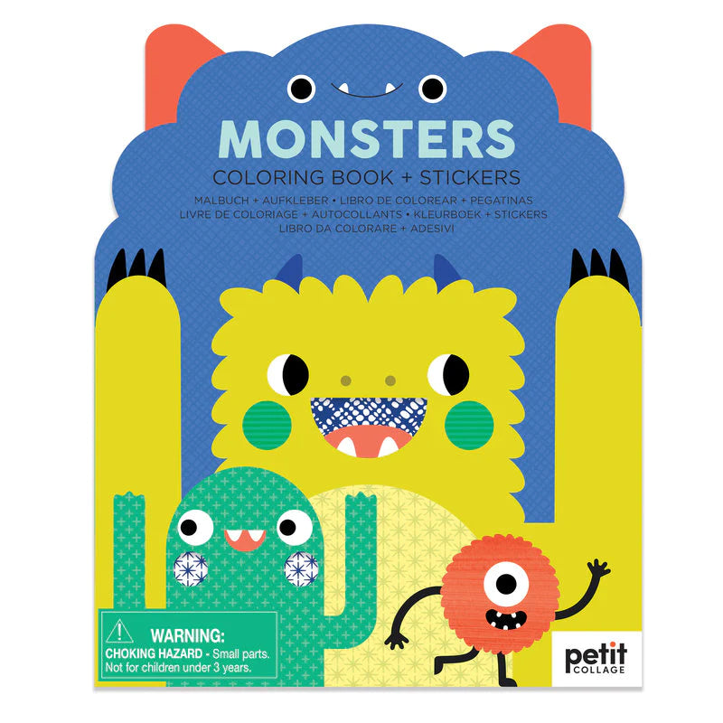 Petit Collage Colouring Books with Stickers