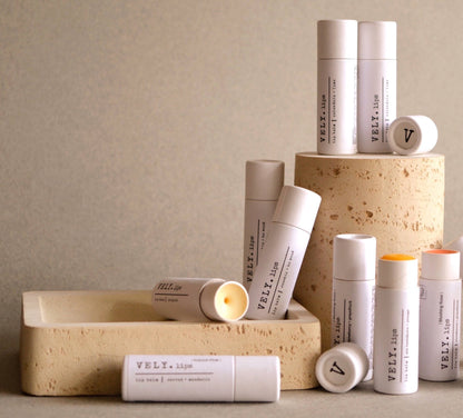 Natural Vegan Lip Balm With Calendula Extract and Lime