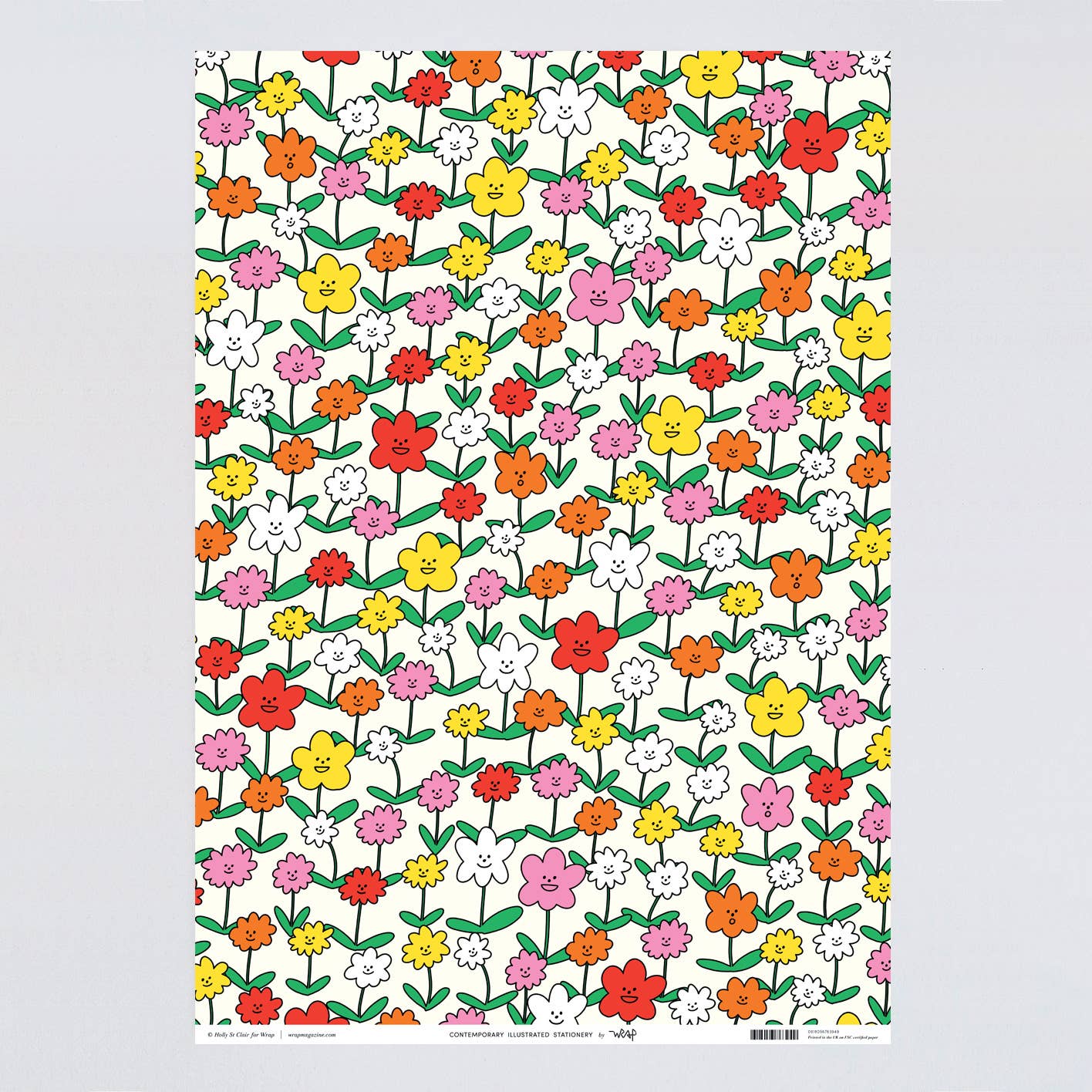 Happy Flowers Gift Wrap