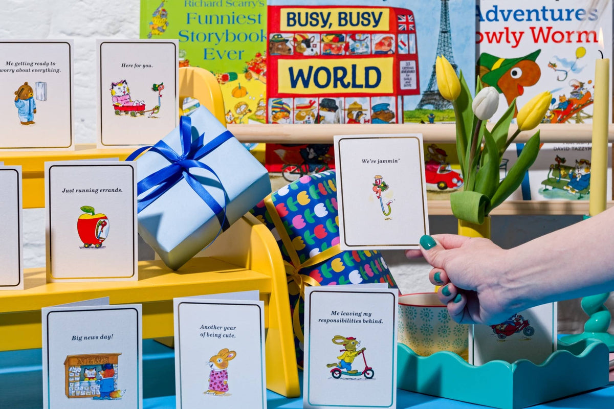 Big News Day Mini Card by Richard Scarry