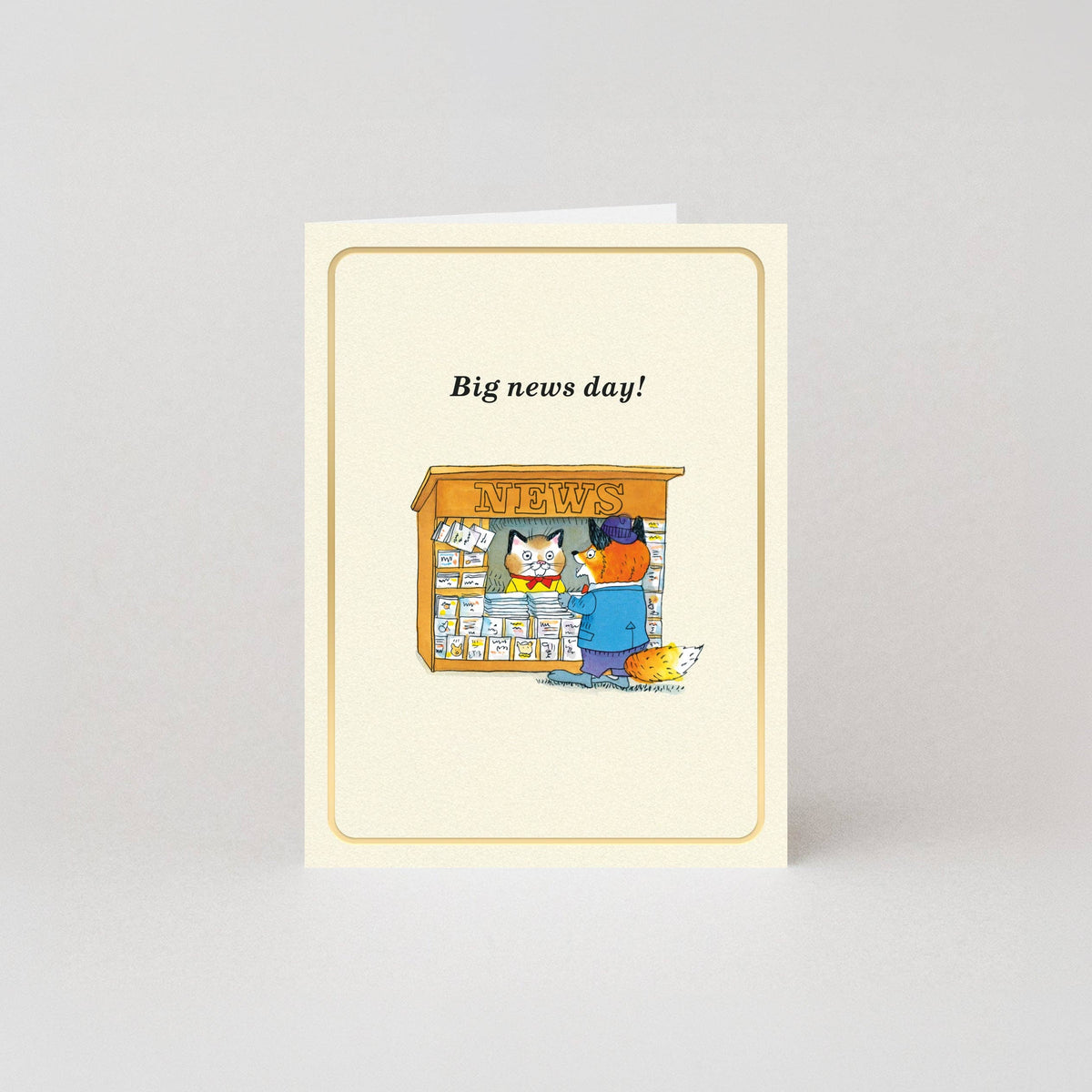 Big News Day Mini Card by Richard Scarry