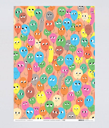 Balloons Gift Wrap
