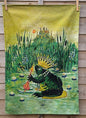 Frog Fairytale organic cotton kitchen towel