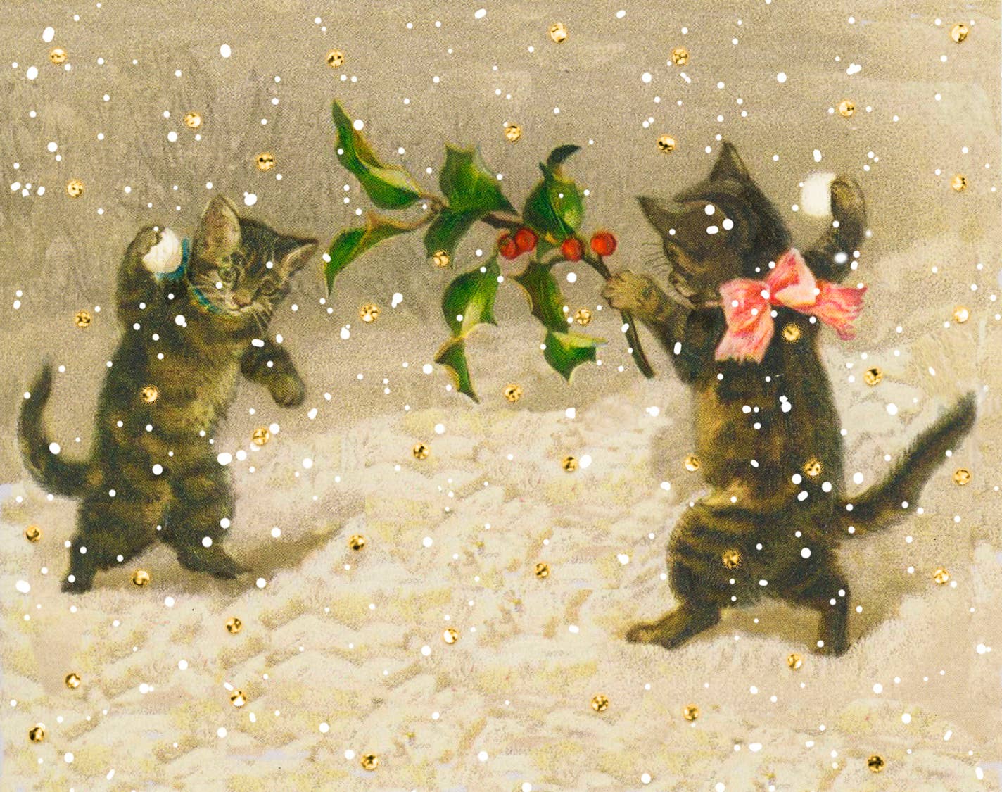 Snowball Christmas Cats