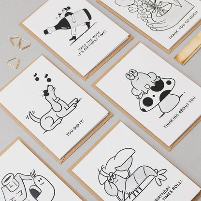 Pass the Wine Birthday Card
