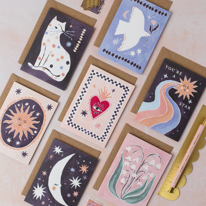 Dotty Cat Mini Card