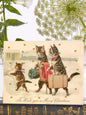 Christmas Cats with Glitter