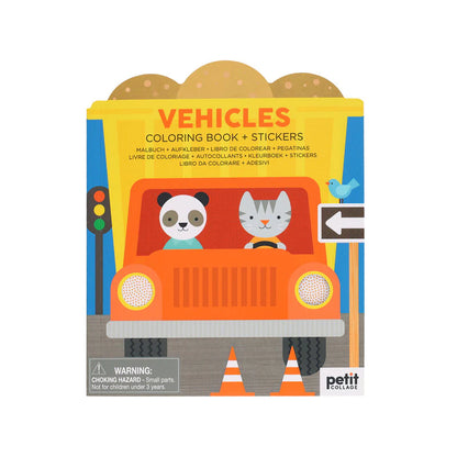 Petit Collage Colouring Books with Stickers