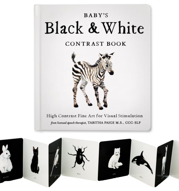 Baby's Black and White Contrast Book : High-Contrast Art for Visual Stimulation at Tummy Time-9781941325971