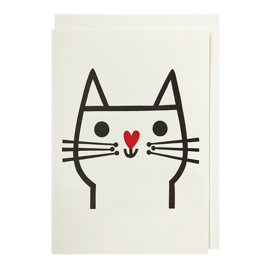 Cat with Heart Nose