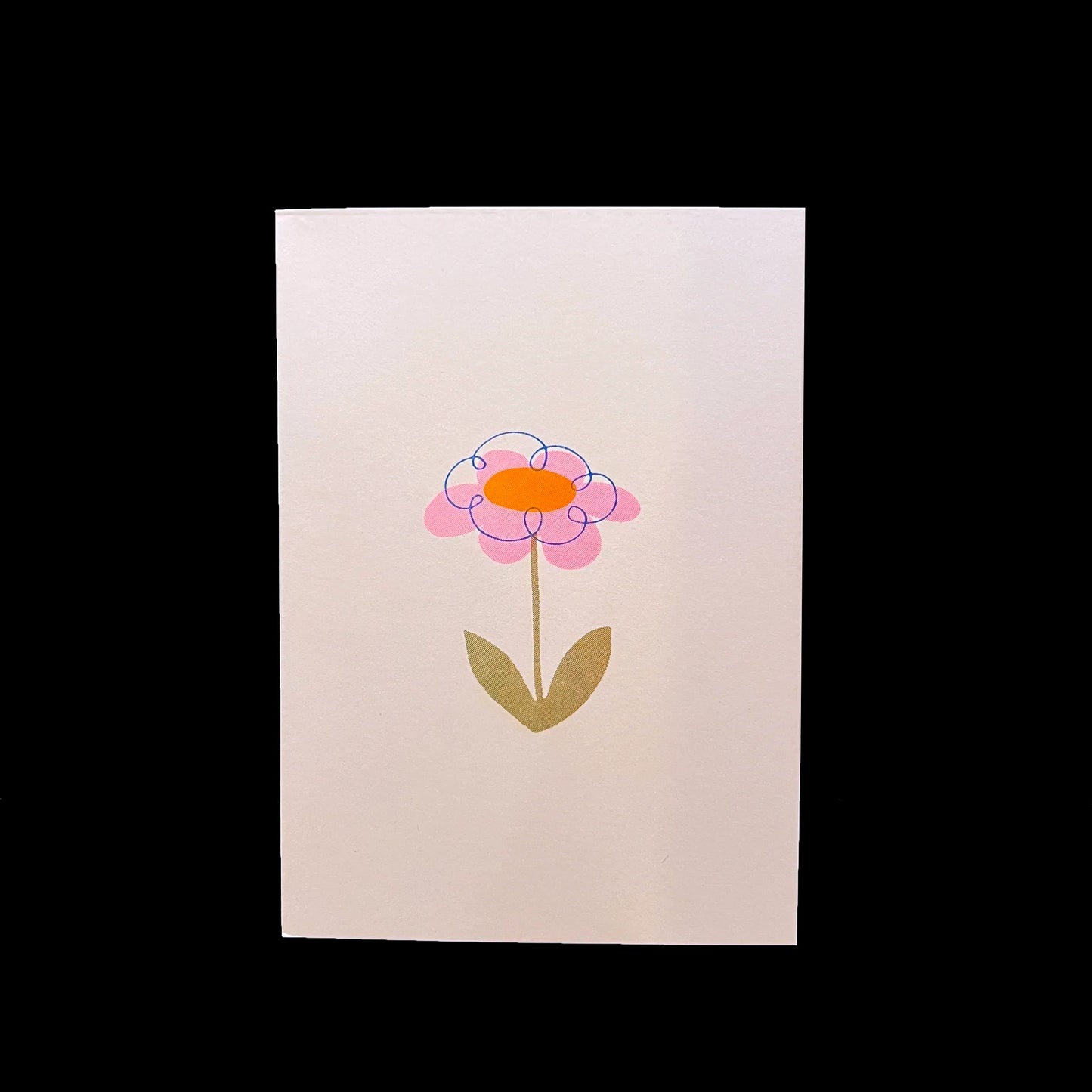 Pinkish Flower Greetings Card