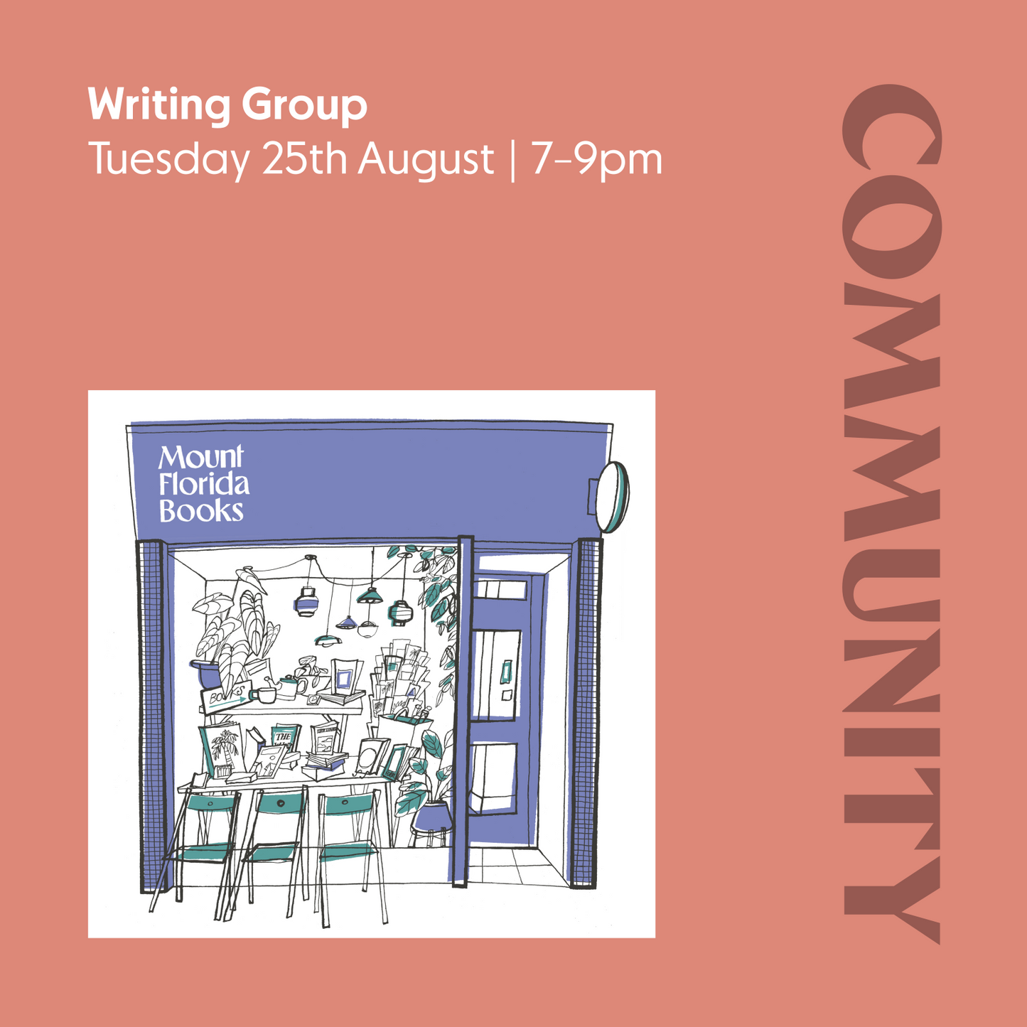 Writing Group | Tuesday 25th August | 6-8pm