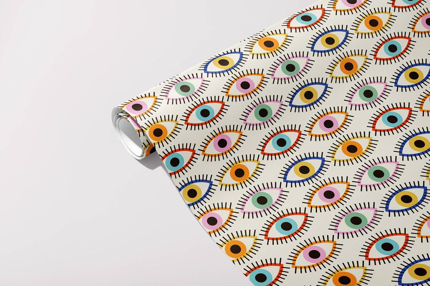 Gift Wrap - Colourful Eyes Pattern